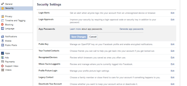 How to Secure your Facebook Account Step by Step 2