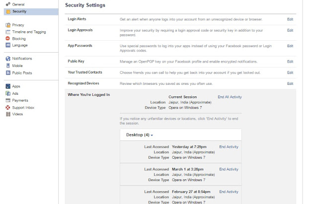 How to Secure your Facebook Account Step by Step 1