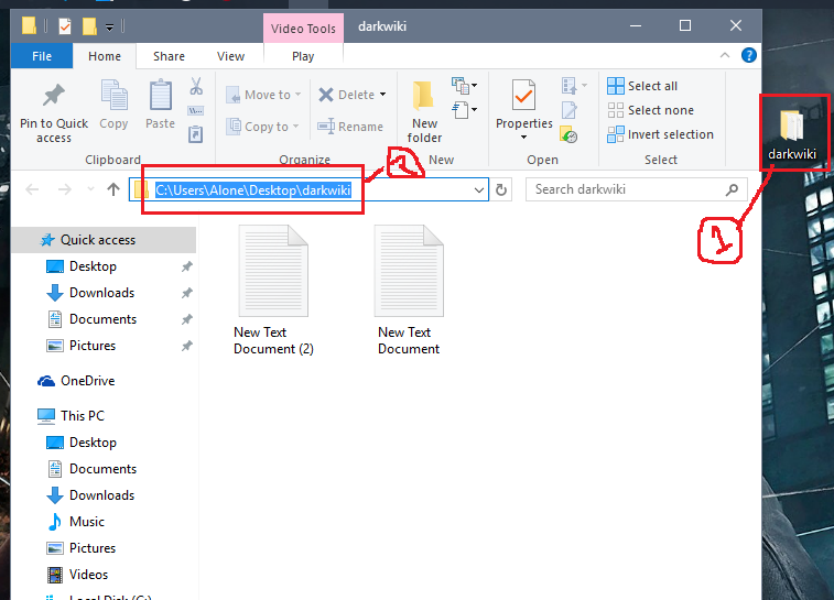 folder path hide your folder and files