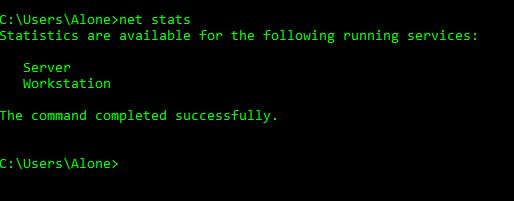 hacking comd command net stats