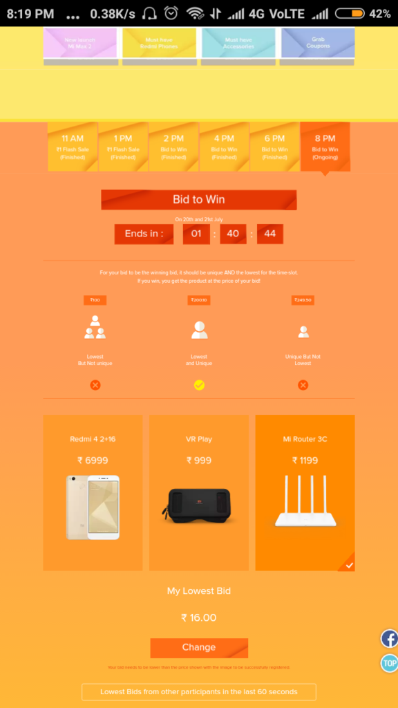 how to win 3rd anniversary redmi trick Darkwiki mi 3rd anniversary Redmi 4 buy free 1 rupee in sale