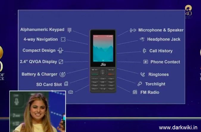 jio new phone features