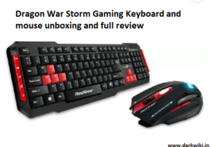 Dragon War Storm Gaming Keyboard and mouse darkwiki 1