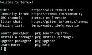 termux welcome screen Darkwiki How to Customize Termux, Make Termux terminal look Awesome - ANCII, Color, Font, Style