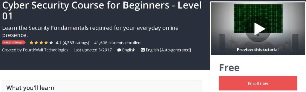 Best Free Cyber Security Online Courses in 2021 2 Cyber Security Course For Beginners Free Online Course