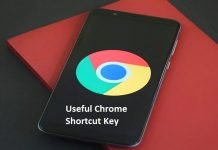 Google Chrome Browser Keyboard Shortcuts Commands
