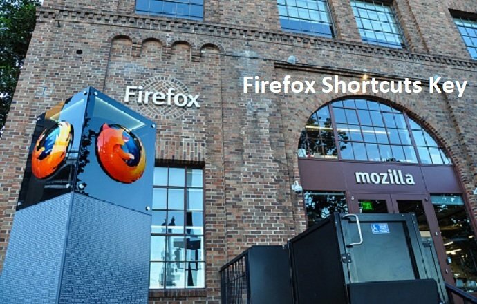Mozilla Firefox Browser Keyboard Shortcuts Commands